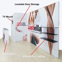 Stand d'exposition portable sur mesure 10x20 pieds avec étagères pour salon professionnel