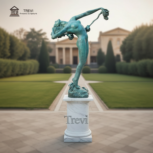 Statue d'art érotique exquise en bronze TREVI, sculpture de femme élégante, figurine humaine pour la décoration de villa et de jardin - Product Image 6