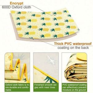 Outdoor <b>Extra</b> <b>Large</b> Sand Proof Waterproof Portable Picnic Beach Blanket Mat for Camping Hiking - Product Image 3