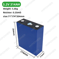 Cellule de batterie CALB LiFePO4 3.2V 314Ah Grade A, stock UE, Lithium-ion prismatique pour stockage d'énergie solaire, Phosphate Akku LFP