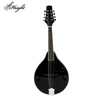 Solid Spruce Wood 6 Strings Mandolin Dark Violin Sunset Mini String Acoustic Mandolin with Bag