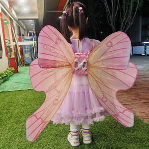 Light Up <b>Butterfly</b> <b>Wings</b> <b>For</b> <b>Kids</b> Colorful Led <b>Wings</b> Toy Outdoor Play Unisex Plastic 5 To 7 Years - Product Image 3