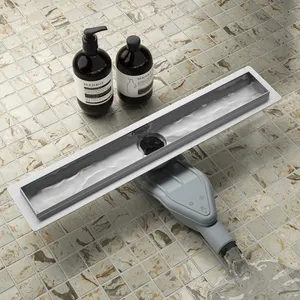 Wholesale Popular 304 Stainless Steel Linear Shower Floor Drain with Water Seal Prevent Odor ABS Body