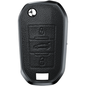 Flip aluminium cuir <span class=keywords><strong>clé</strong></span> <span class=keywords><strong>de</strong></span> voiture couverture <span class=keywords><strong>coque</strong></span> étui pour <span class=keywords><strong>Peugeot</strong></span> 3008 208 308 RCZ 508 408 2008 <span class=keywords><strong>407</strong></span> 307 4008 accessoires protecteur Fob - Product Image 5