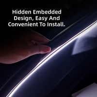 Éclairage d'ambiance universel pour coffre de voiture transfrontalier, bande LED ultra-lumineuse de 2m/4m, barre lumineuse décorative étanche