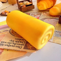 Jouet Squishy à Rebond Lent Jaune en PU Souple et Moelleux Anti-Stress pour Enfants et Adultes Modèle SW-05 Zhejiang