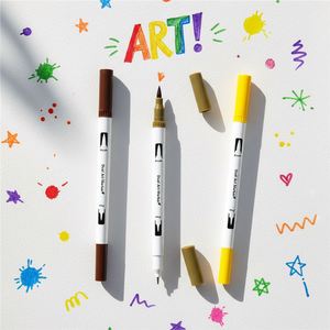 Marqueur à double embout rechargeable à l'eau, stylo à double embout professionnel pour le dessin, marqueurs d'art pour croquis - Product Image 4