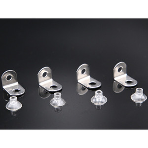 Stainless Steel Glass Shelf Support L7 Partition Bracket Cabinet Corner <b>Wooden</b> <b>Rack</b> Holder - Product Image 3