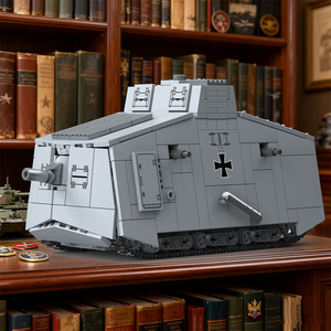 Kits de modèles en plastique 920 pièces <span class=keywords><strong>1</strong></span>/<span class=keywords><strong>35</strong></span> A7v Allemands de la Première Guerre mondiale, ensembles de blocs de construction pour adultes - Product Image 4
