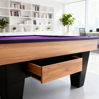 Table de billard professionnelle en bois massif de haute qualité, 9 pieds ou 8 pieds, pour usage domestique ou en club, fournie directement par l'usine