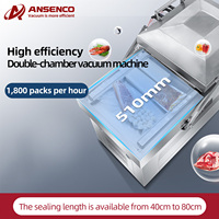 Machine d'emballage sous vide industrielle à double chambre DZ600/2S pour l'emballage alimentaire en plastique thermoformé