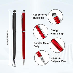 बिजनेस के लिए कस्टम लोगो के साथ BECOL हॉट सेलिंग मल्टी-कलर्स मेटल स्टाइलस ट्विस्ट बॉल पेन स्लिम मैटेलिक पेन होटल बॉलपॉइंट पेन - Product Image 2