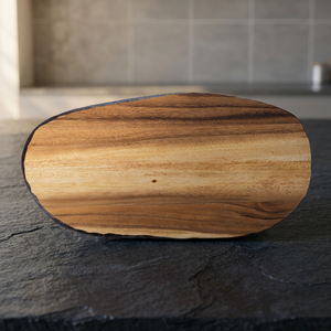 Planche à découper rectangulaire jetable, écologique, durable, en bois fin de 0,4 cm, avec poignée de couteau, compatible lave-vaisselle, facile à utiliser - Product Image 1