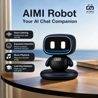 Jouet robot compagnon IA chantant, faisant des blagues, et permettant des conversations vocales pour la pratique et l'apprentissage des langues Saimi Intelligence Artificielle