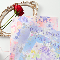 Papier d'art kraft floral coloré pour peinture à l'huile et emballage de bouquets de fleurs fraîches et présentoirs de magasin
