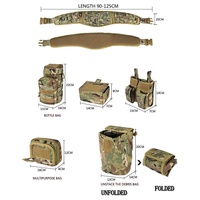 Ceinture tactique modulaire haute résistance en matériau haute densité pour l'entraînement, l'alpinisme et les passionnés de sport
