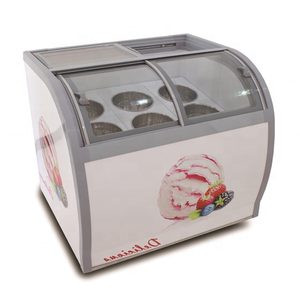 Congelatore Espositore per Gelati WSD WSD-288 Commerciale Monotemperatura a Raffreddamento Statico, Attrezzatura di Refrigerazione in Vetro 300L Scorrevole - Product Image 2