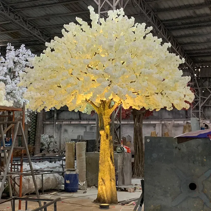 F1高品質人工桜の木結婚式の装飾家の装飾レイアウト大きな植物ウィッシングツリーモール