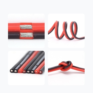 Fil en silicone ultra flexible 24 AWG UL3135 haute intensité 105 ° Batterie au lithium résistante aux hautes températures, pour drone modèle RC - Product Image 3