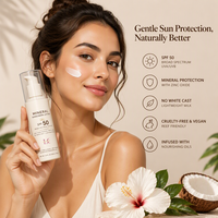 Crème solaire minérale SPF 50 à large spectre, sans traces blanches, pour peaux sensibles, résistante à la transpiration, format voyage, protection solaire naturelle, vente en gros