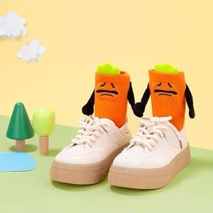 Five-<b>Finger</b> <b>Socks</b> Mid-Calf Unisex Breathable Sweat-Absorbing Cartoon Carrot Design Youth <b>Socks</b> - Product Image 2