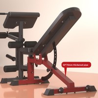 Banc de musculation multifonctionnel pliable et robuste, inclinable et déclinable, pour presse à haltères, flexions de jambes, extensions, biceps et abdominaux