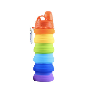 Silicone Water Sport Portable Folding <strong>Cup</strong> Wholesale <strong>Cups</strong> 500Ml <strong>Collapsible</strong> Foldable Silicon Sports Bottle - Product Image 6