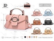 Borsa a Tracolla da Donna con Chiusura a Scatto in Microfibra e Pelle Sintetica per Uso Quotidiano - Product Image 1