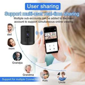 Altoparlante Portatile Wireless con Mini Telecamera, <span class=keywords><strong>Audio</strong></span> Bidirezionale, Accessori per Telecamere di Sicurezza Domestica IP - Product Image 2