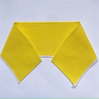 Manchette et collier plats élastiques de couleur unie à tricoter en polyester côtelé personnalisé