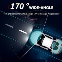 Écran tactile de navigateur pris en charge par CarPlay Android Auto Cast de 11.3 pouces Enregistreur 1080P + 4K Image inversée Connexion Radio BT