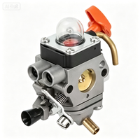 Carburateur avec pompe à essence et bouton orange pour souffleur de feuilles, débroussailleuse et outils de jardinage à 2 temps – Pièces de rechange