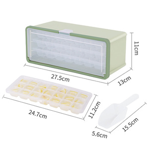 Bandejas de cubos de hielo PP de fácil liberación, <span class=keywords><strong>con</strong></span> <span class=keywords><strong>tapa</strong></span> y contenedor, fabricante de cubos de hielo de plástico de gran capacidad, 63 cavidades, superventas - Product Image 2