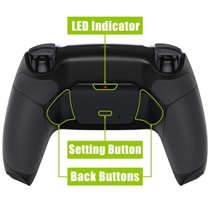Black Rubberized <b>Grip</b> Remappable Rise 2.0 Remap Kit Back Paddle for PS5 <b>Controller</b> - Product Image 3