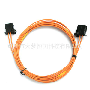 สายเคเบิลใยแก้วนำแสงแบบตัวผู้ต่อตัวผู้ 1 เมตร หุ้ม PVC สำหรับระบบเครื่องเสียงรถยนต์ - Product Image 2
