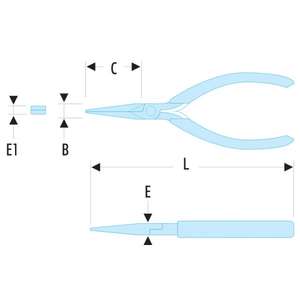 FACOM - 431.LMT Micro-Tech®Pinzas de Punta Delgada-EAN 3148511759882 ALICATES Y CORTADORES ELECTRÓNICOS Y MICROALICATES ELECTRÓNICOS - Product Image 2