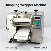 Machine à fabriquer des enveloppes de pâtes pour Chapati, Tortilla, Papad, Momo, Empanada, Tortill, Samosa, Gyoza, Wonton, Rouleaux de printemps et Dumplings