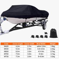 Housses de bateau gonflables personnalisées en toile marine 420D ultra-résistantes pour yachts géants de 12, 14, 20, 22, 23, 24 et 17-19 pieds, imperméables
