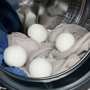 Boules de séchage en laine 100% biologique, faites à la main, réutilisables, écologiques, boule de lavage - Product Image 4