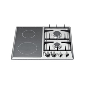 Chinesischer Edelstahl-Gasherd mit 4 Brennern, optionalem Sicherheitsgerät, Einbau-Gas-Elektro-Kocher für den Haushalt, Emaille-Brennerkappe - Product Image 1