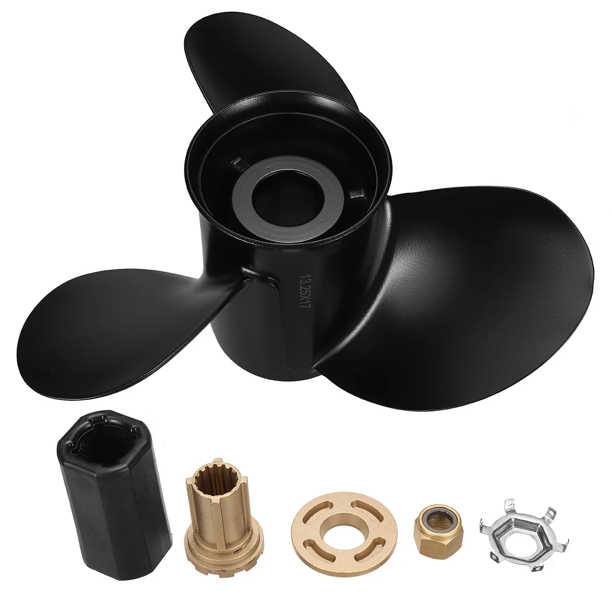 Морской двигатель 13 1/4x17 3 Лопасти алюминиевый лодочный пропеллер подвесной мотор для Mercury 60-125PH 48-77344A45 рыболовные моторы лодок