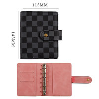 Carnet de notes/journal/agenda en cuir PU à couverture rigide et feuilles mobiles, impression personnalisée, cadeau