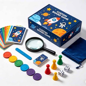 Jeu de société pour enfants imprimé en couleur, comprenant une boîte de rangement en papier résistant conforme à la norme EN71-3 - Product Image 5