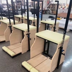 NQ SPORTS Chaise de yoga <span class=keywords><strong>Pilates</strong></span> Chaise en bois de chêne Wunda Équipement de studio de fitness <span class=keywords><strong>Pilates</strong></span> en bois réglable - Product Image 1