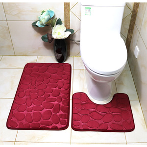 Cangming <b>Bath</b> <b>Mat</b> Coral Fleece Non-Slip <b>Absorbent</b> Bathroom Door <b>Mat</b> Modern Simple Design Hand Washable - Product Image 4