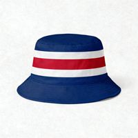 Gorra de Pescador Personalizada con la Bandera de Costa Rica, para Fanáticos del Fútbol Nacional, Clubes de Rugby, Deportes, Copa, Sombrero de Cubo de Fútbol Latinoamericano