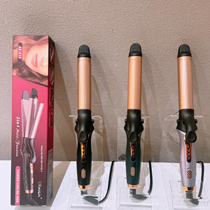 Fer à friser portable à <span class=keywords><strong>long</strong></span> baril avec longue pince Lisseur et bigoudi professionnel 2 en 1 pour femmes Best-seller - Product Image 2