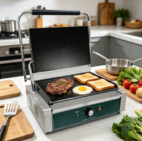 Grille de Cuisson Électrique Durable avec Bac à Huile Amovible, Équipement Double Usage pour Cuisine Domestique et Petites Entreprises de Restauration