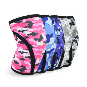 Genouillères de Compression en néoprène, avec Logo personnalisé de 7mm, bretelles pour haltérophilie, <span class=keywords><strong>Crossfit</strong></span>, gymnase et autres Sports - Product Image 1