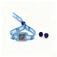 Maßgefertigte Smart-Armbänder Ticket-Armbänder VIP RFID 13,56MHz Armband NFC-Tag Smart-Chip RFID Gewebtes Stoff-Armband für Veranstaltungen